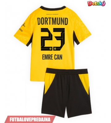 Lacne Dětský Futbalové dres Borussia Dortmund Emre Can #23 2026-27 Krátky Rukáv - Domáci (+ trenírky)